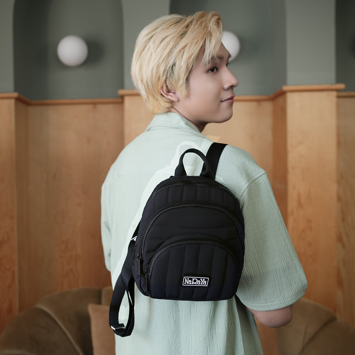 Mini backpack nylon best sale