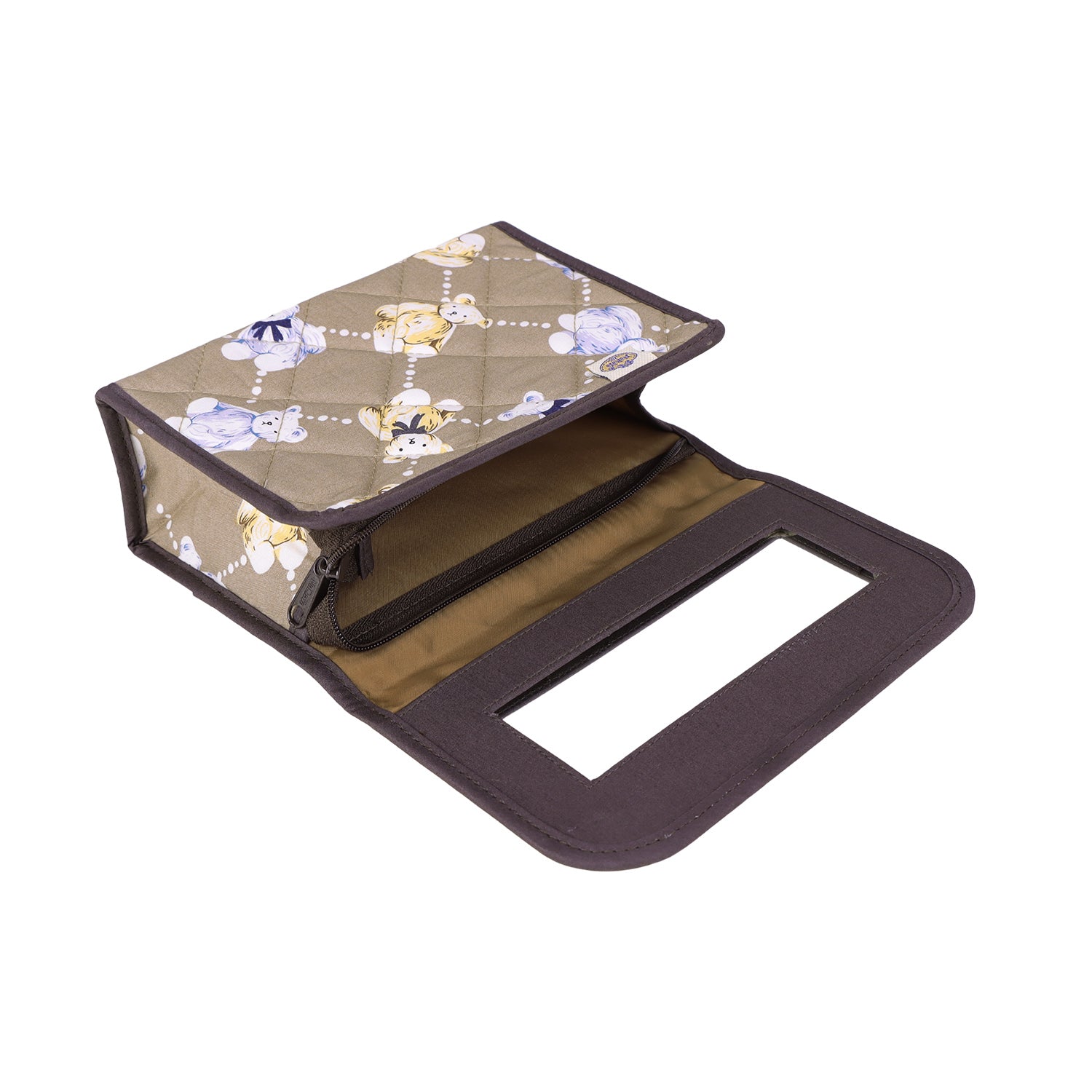 TheLAShop 14in Makeup Case with Mirror Compartments Gold – TheLAShop.com