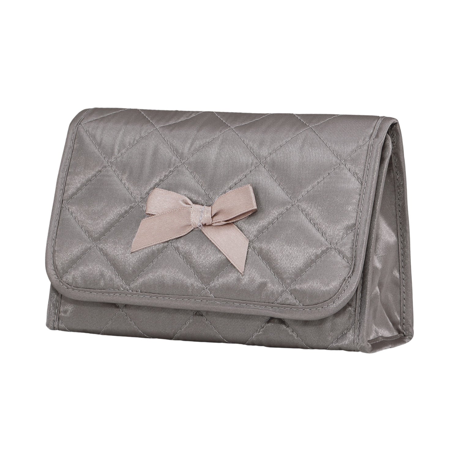 NaRaYa Satin Cosmetic Bag With Mirror L