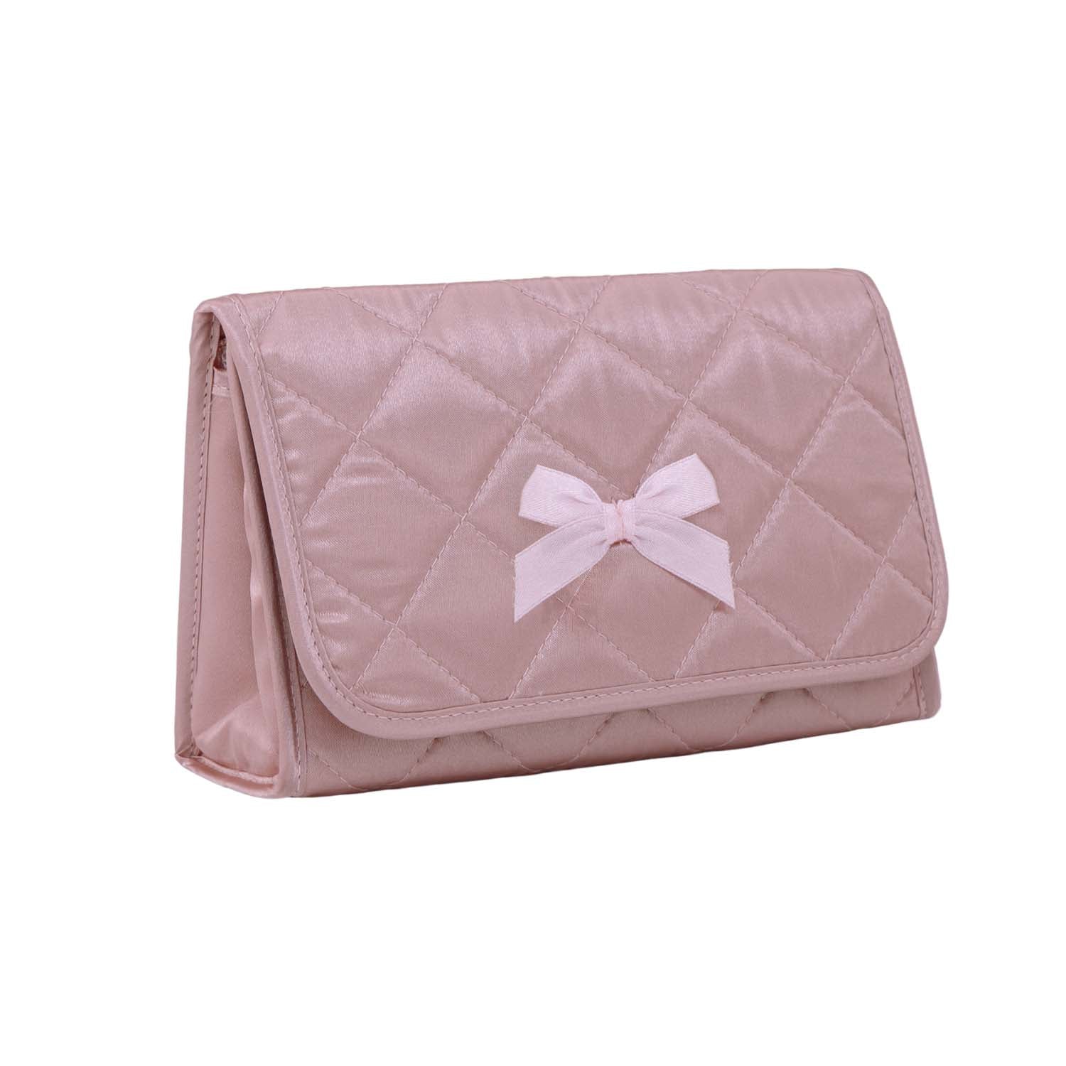 NaRaYa Satin Cosmetic Bag With Mirror L