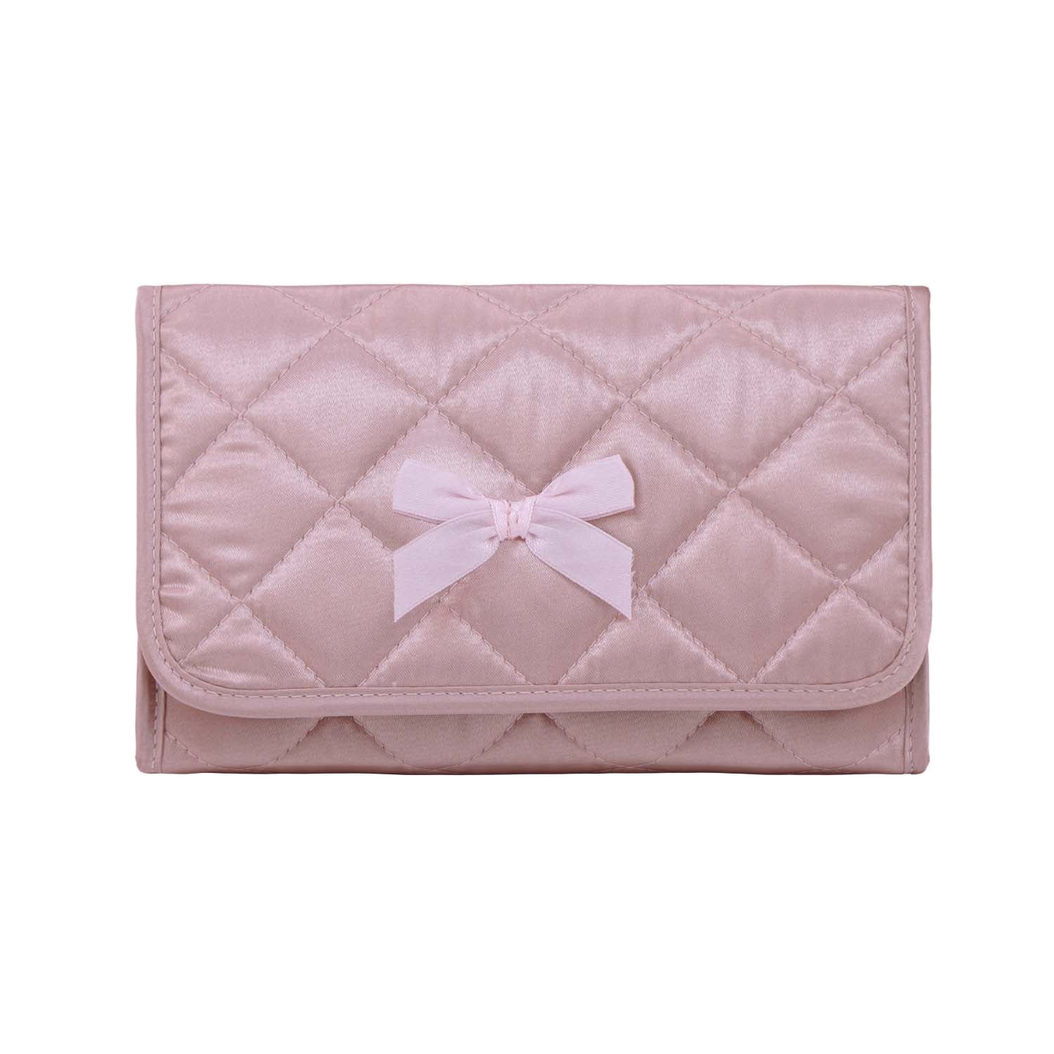 NaRaYa Satin Cosmetic Bag With Mirror L