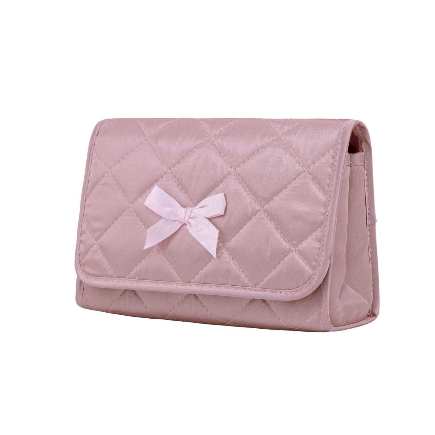 NaRaYa Satin Cosmetic Bag With Mirror L