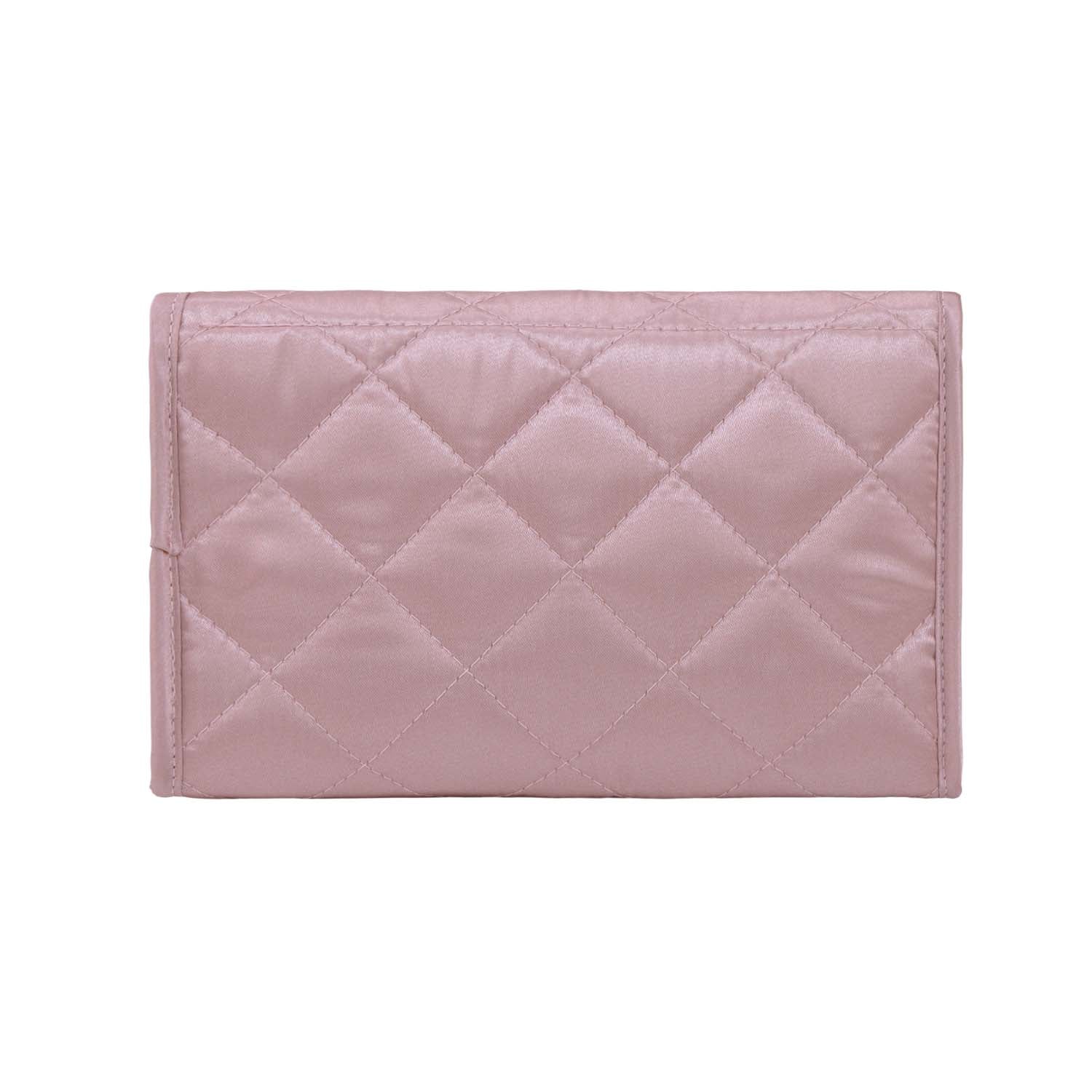 NaRaYa Satin Cosmetic Bag With Mirror L