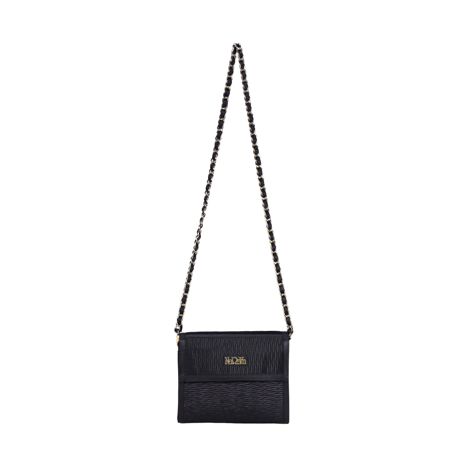 NaRaYa Pleated Satin Crossbody bag