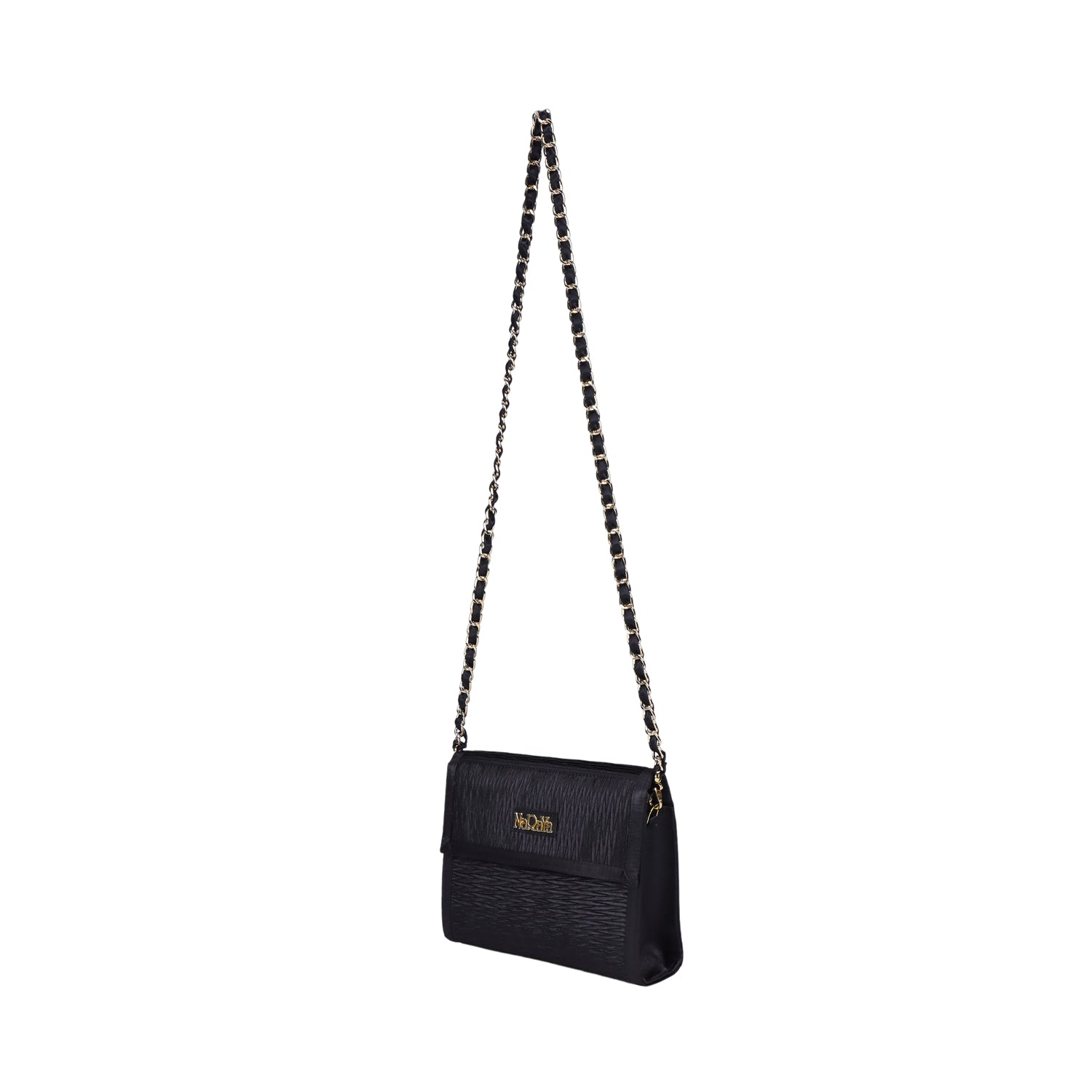 NaRaYa Pleated Satin Crossbody bag